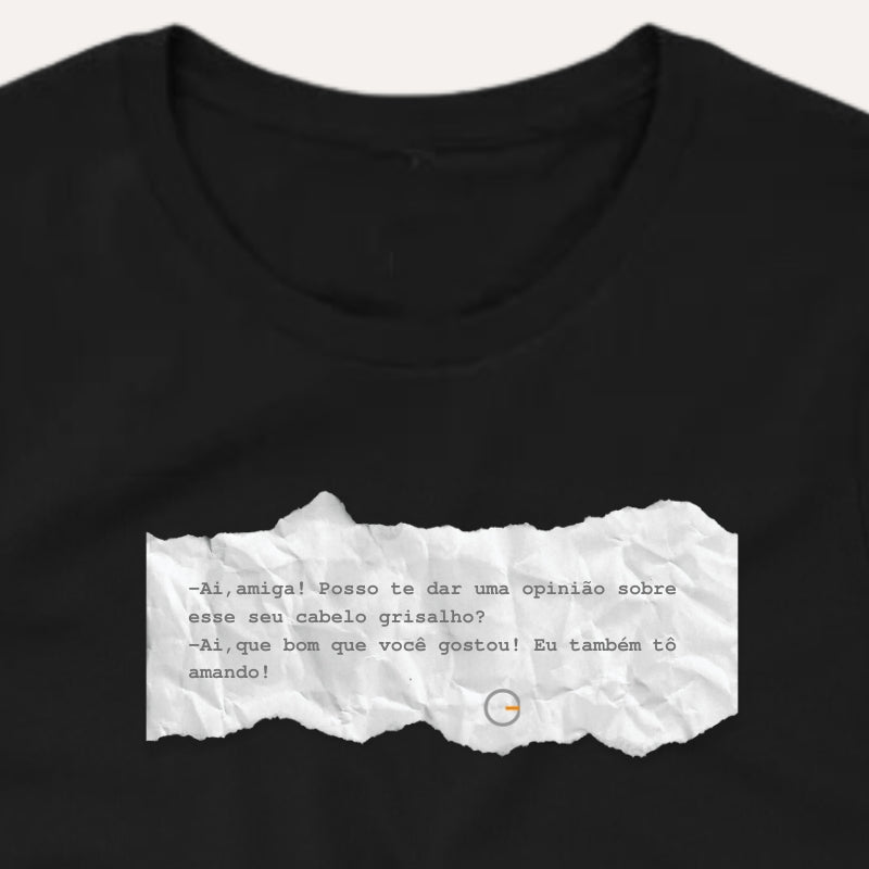 Ai, amiga! - Camiseta Premium Feminina (Frete Grátis)