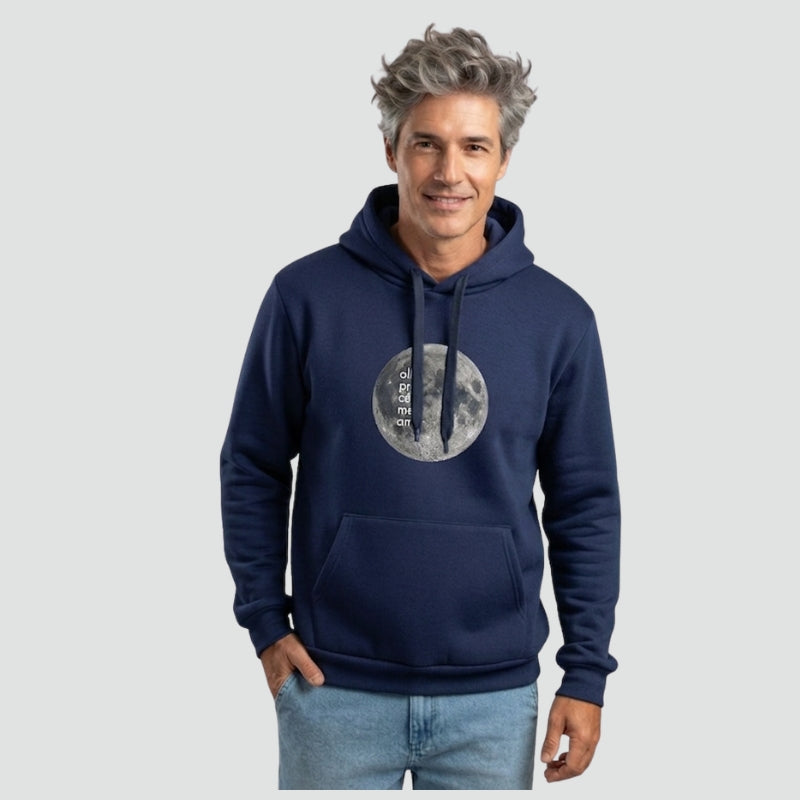 Olha pro céu - Moletom canguru com capuz - Unissex
