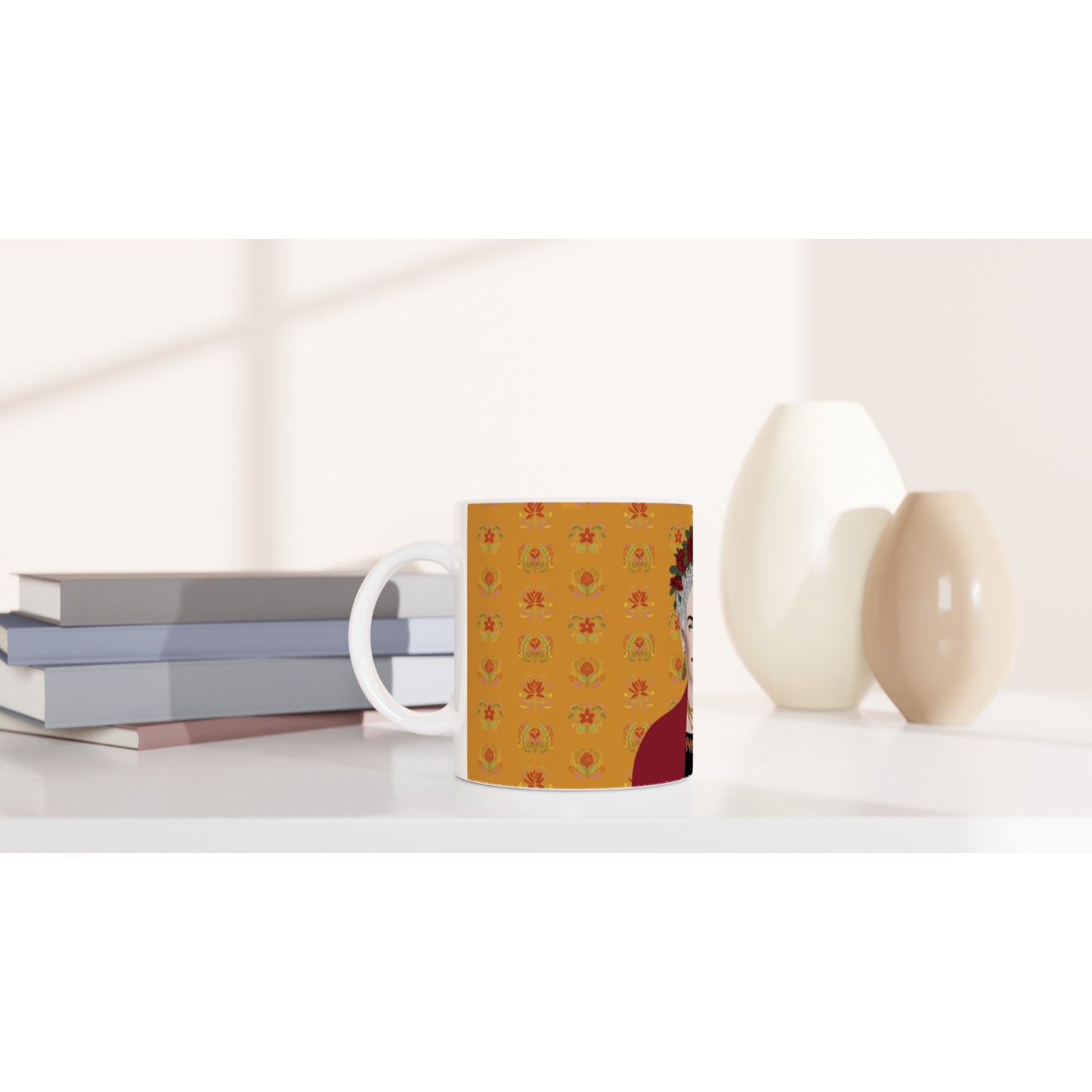 Frida Gris / Orange Garden - Caneca