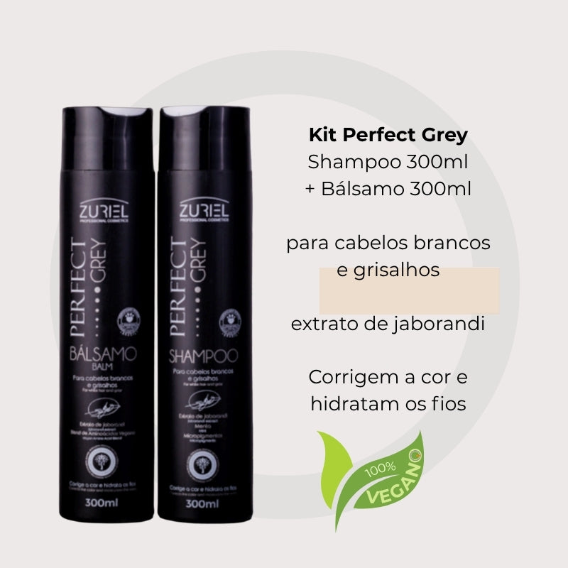 PERFECT GREY - KIT Shampoo e bálsamo matizadores