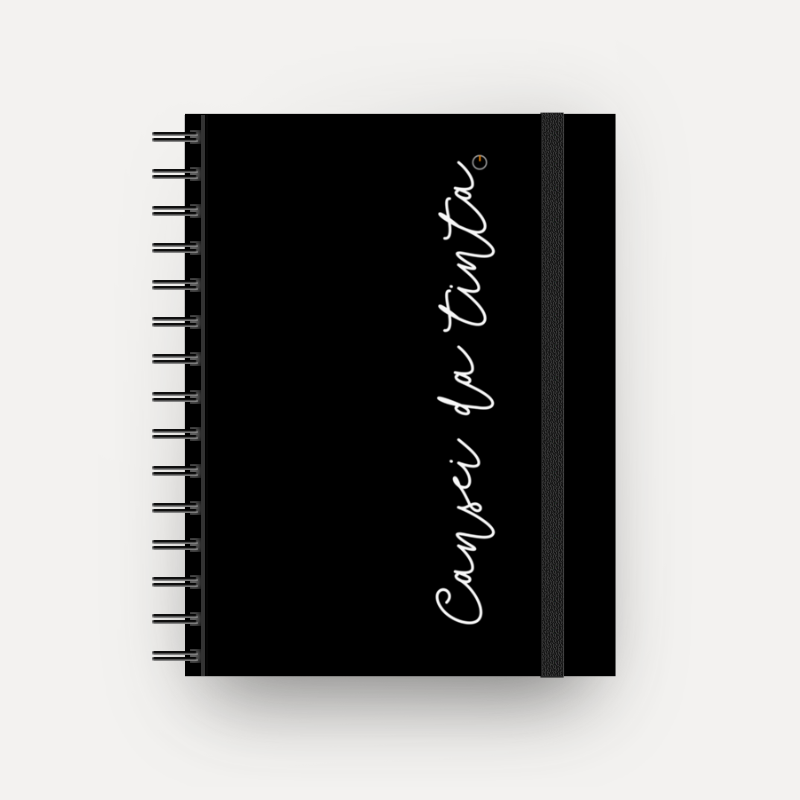 Cansei da Tinta - Caderno com espiral (Frete Grátis)