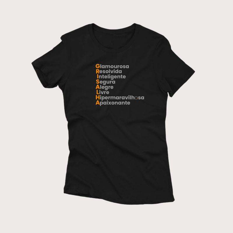 Acróstico - Camiseta Premium Feminina (Frete Grátis)