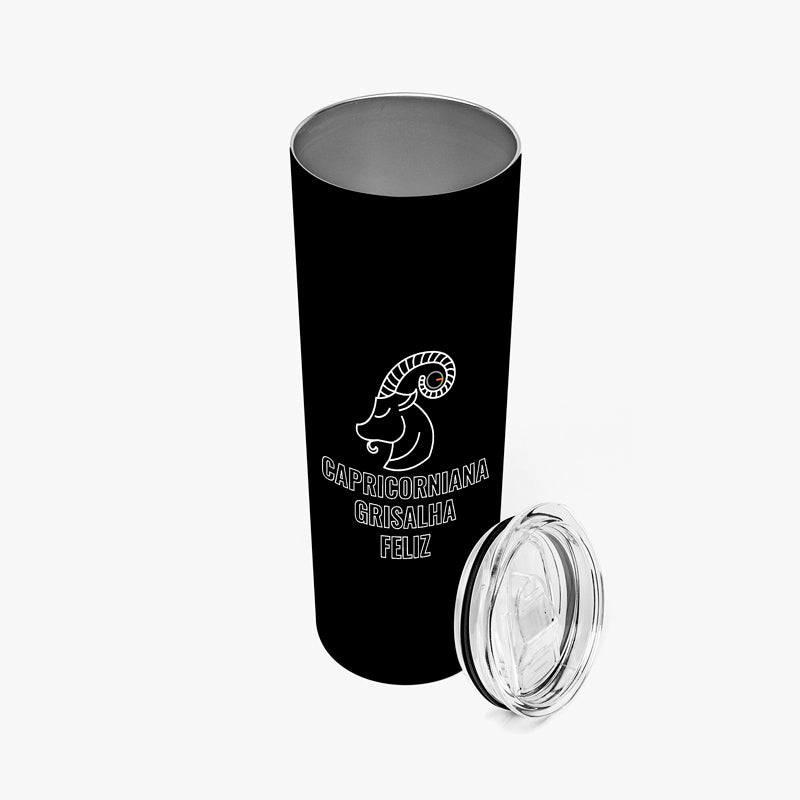 Signos - Grisalha Feliz - Copo térmico 600ml (Frete grátis)
