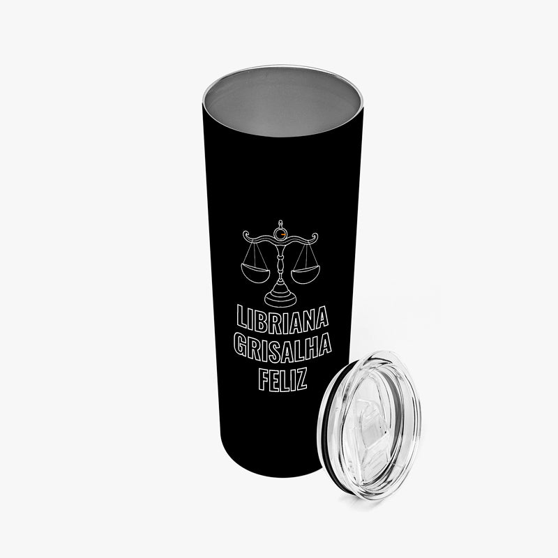 Signos - Grisalha Feliz - Copo térmico 600ml (Frete grátis)