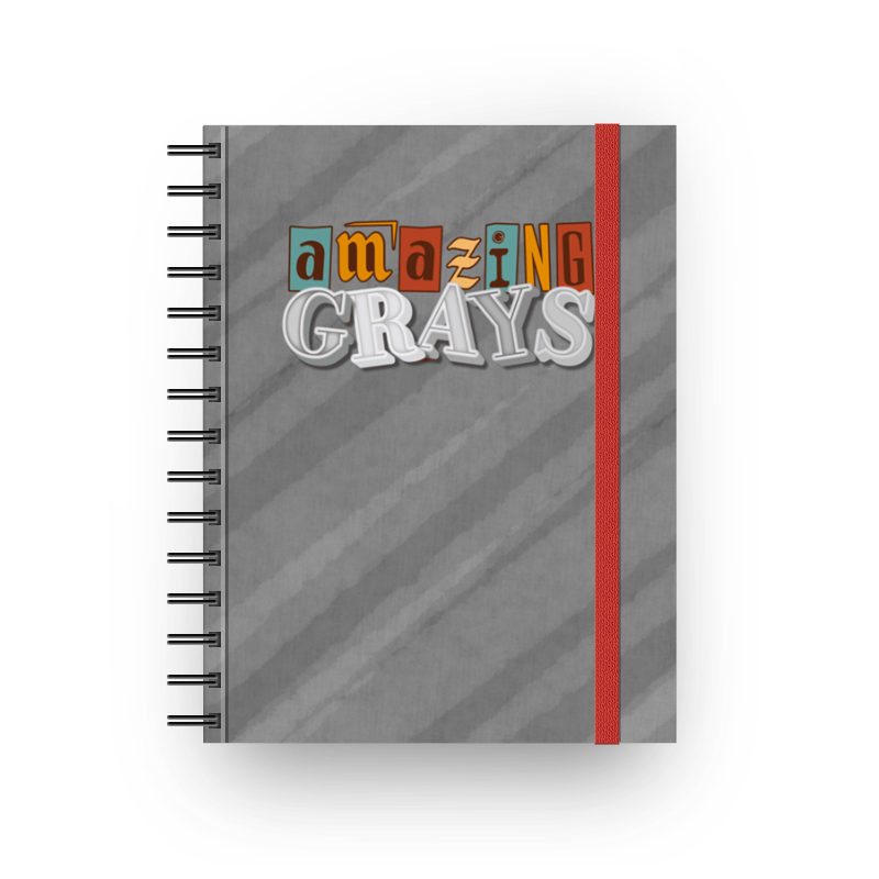 Amazing Grays - Caderno com espiral (Frete Grátis)