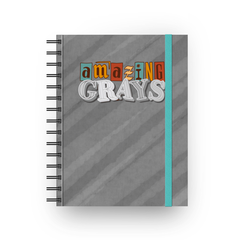 Amazing Grays - Caderno com espiral (Frete Grátis)