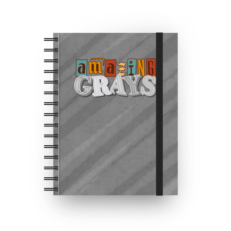Amazing Grays - Caderno com espiral (Frete Grátis)