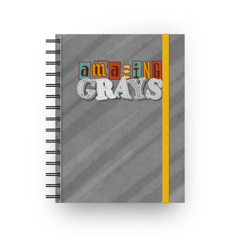 Amazing Grays - Caderno com espiral (Frete Grátis)