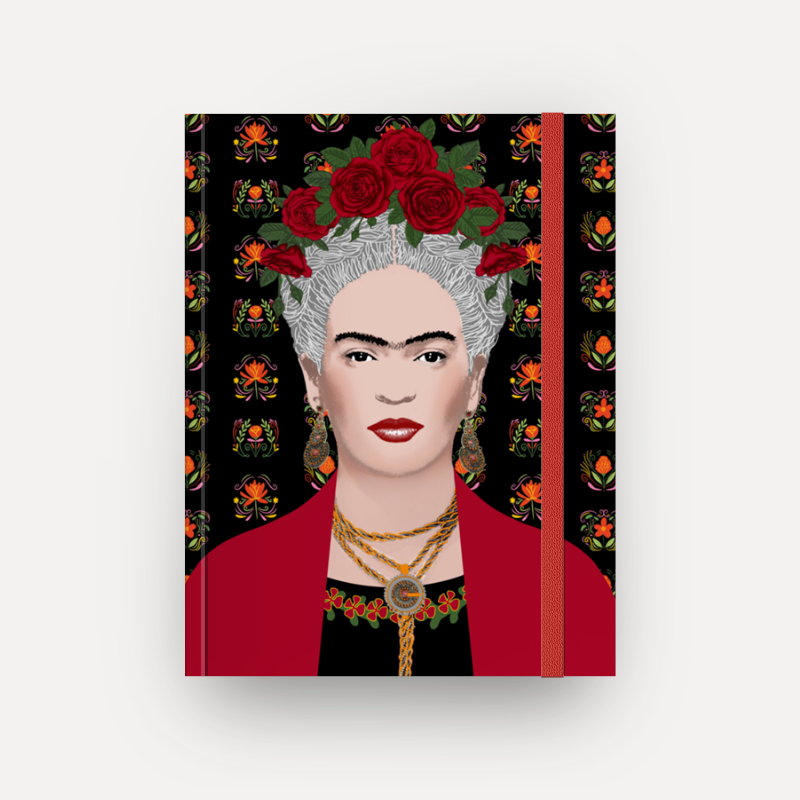 Caderno Frida Gris sem espiral (Frete Grátis)