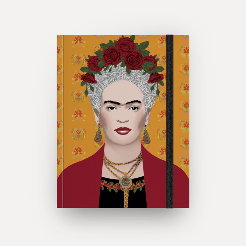 Caderno Frida Gris sem espiral (Frete Grátis)