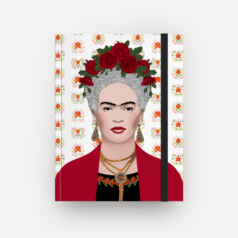 Caderno Frida Gris sem espiral (Frete Grátis)