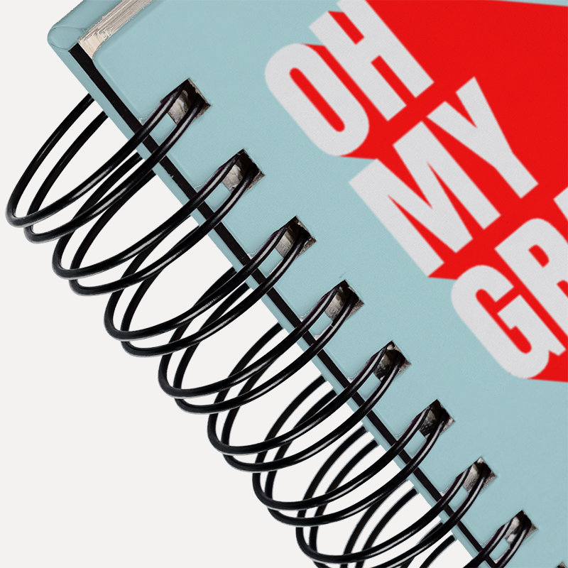 OH MY GRAYS! - Caderno com espiral (Frete Grátis)
