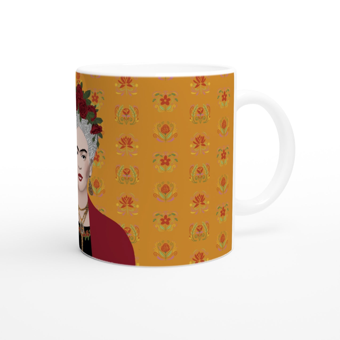 Frida Gris / Orange Garden - Caneca