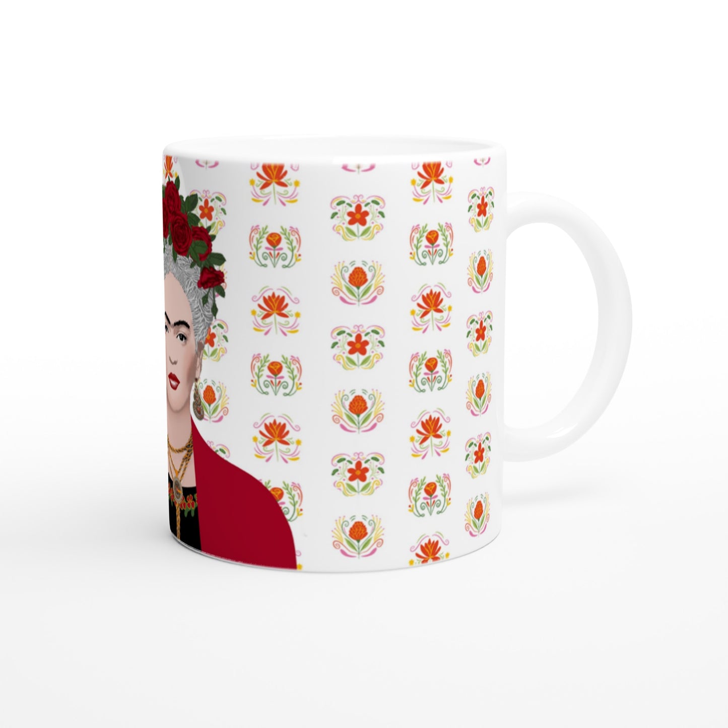 Frida Gris / White Garden - Caneca