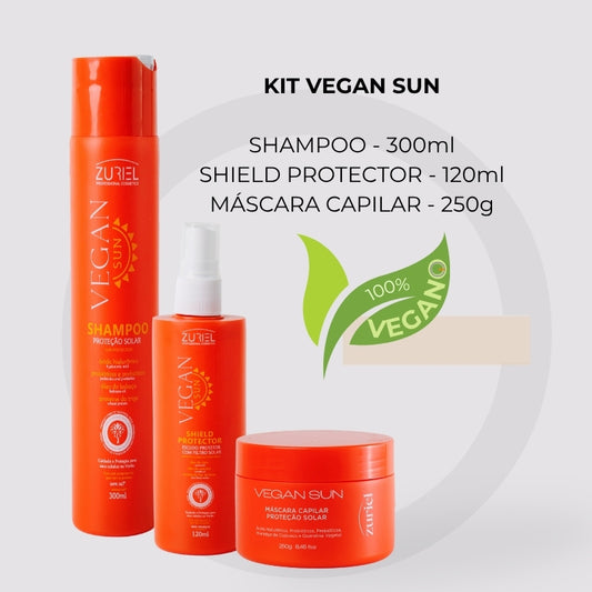 VEGAN SUN - KIT Shampoo, máscara e finalizador