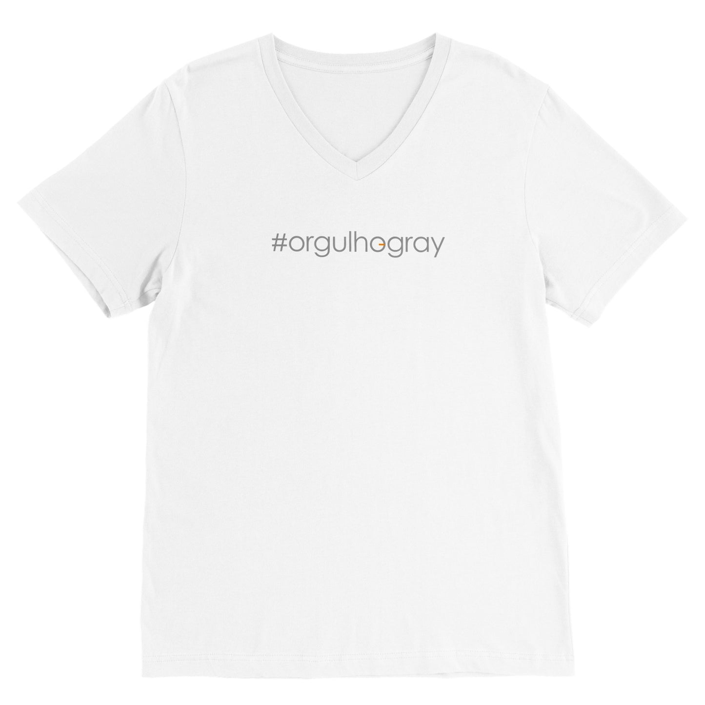 #orgullhogray - Camiseta premium com gola V