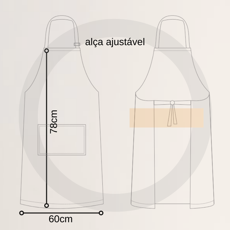 Acróstico - Avental (Frete Grátis)