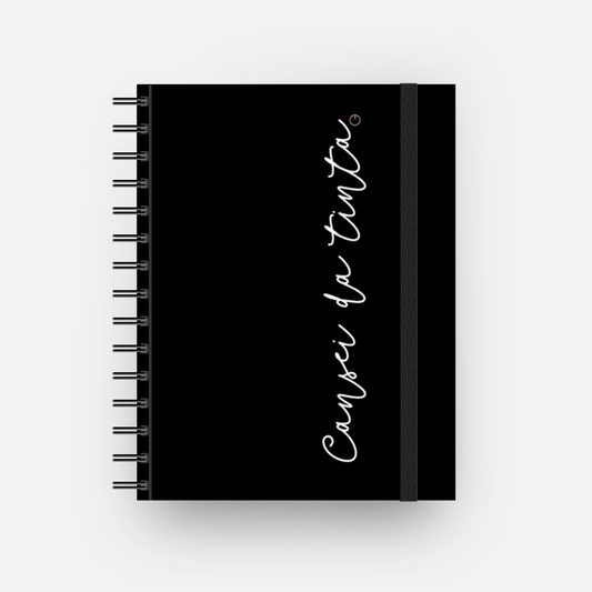 Cansei da Tinta - Caderno com espiral  (Frete Grátis)