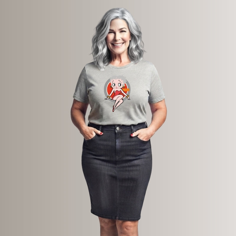Betinha Gris - Camiseta Plus Size