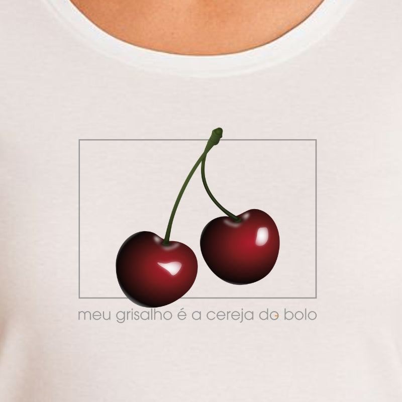 Cereja do Bolo - Camiseta Premium Feminina - Frete Grátis
