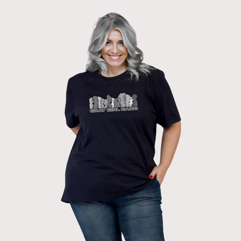 Gray Girl Gang II - Camiseta Plus Size (Frete Grátis)