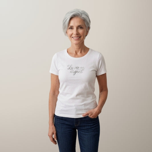 La vie en argent - Camiseta Premium Feminina