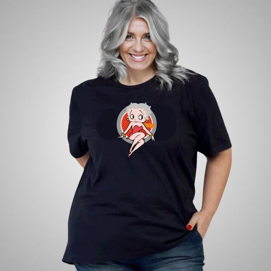 Betinha Gris - Camiseta Plus Size (Frete Grátis)