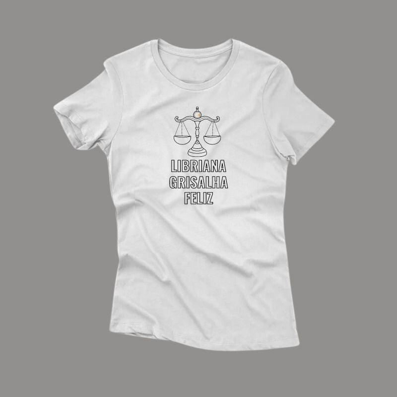 Signos - Grisalha Feliz - Camiseta Premium Feminina (Frete Grátis)