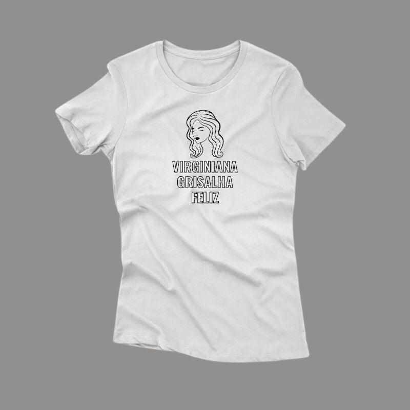 Signos - Grisalha Feliz - Camiseta Premium Feminina (Frete Grátis)