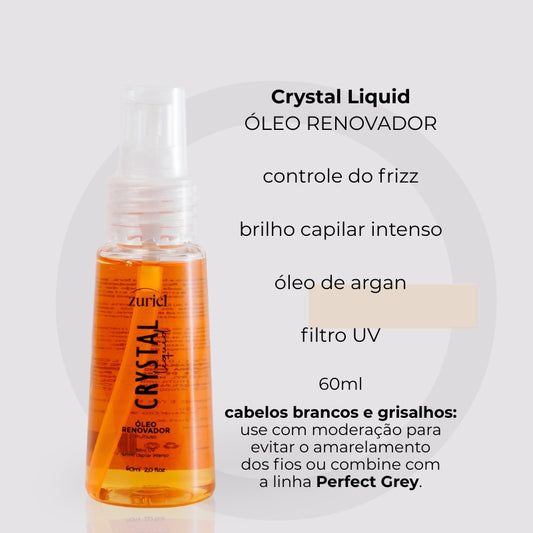 Crystal Liquid - Óleo reparador de pontas - 60ml