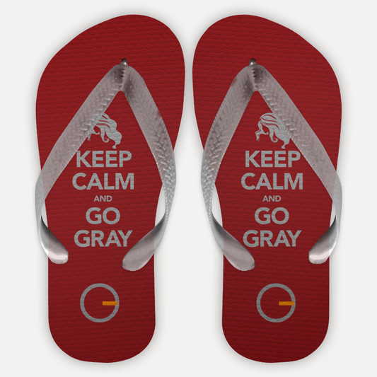 Keep Calm and Go Gray - Chinelo (Frete grátis)