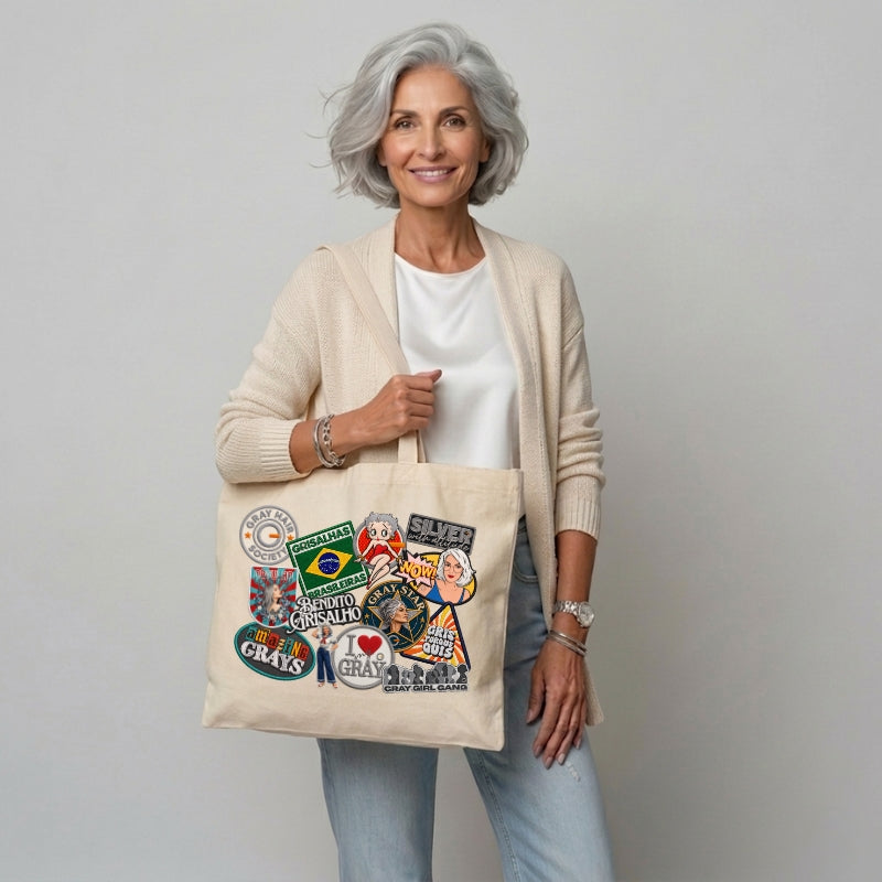 Patches com Efeito Bordado - Ecobag