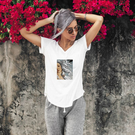 Gray Venus - Camiseta premium com gola V