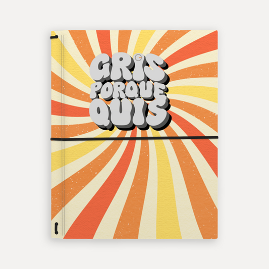 Gris porque Quis - Journal estilo Midori (Frete Grátis)