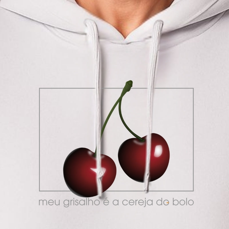 Cereja do bolo - Moletom canguru com capuz (Frete Grátis)