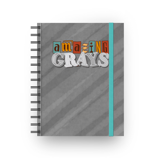 Amazing Grays - Caderno com espiral  (Frete Grátis)