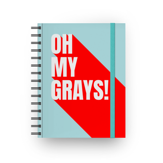 OH MY GRAYS! - Caderno com espiral  (Frete Grátis)