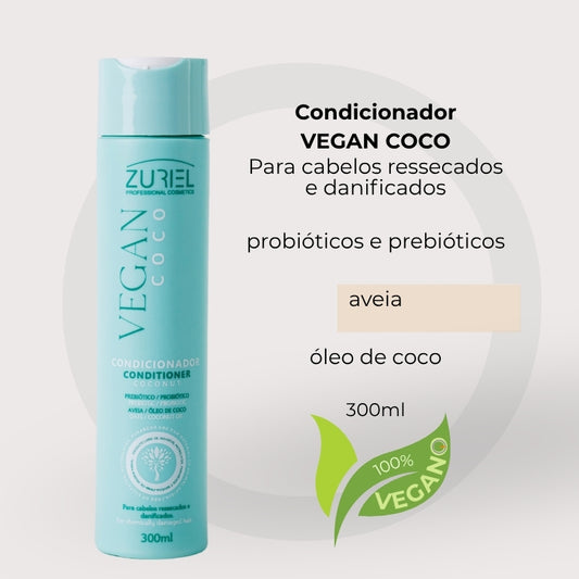 VEGAN COCO - Condicionador para cabelos secos ou danificados - 300ml