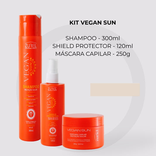 VEGAN SUN - KIT Shampoo, máscara e finalizador