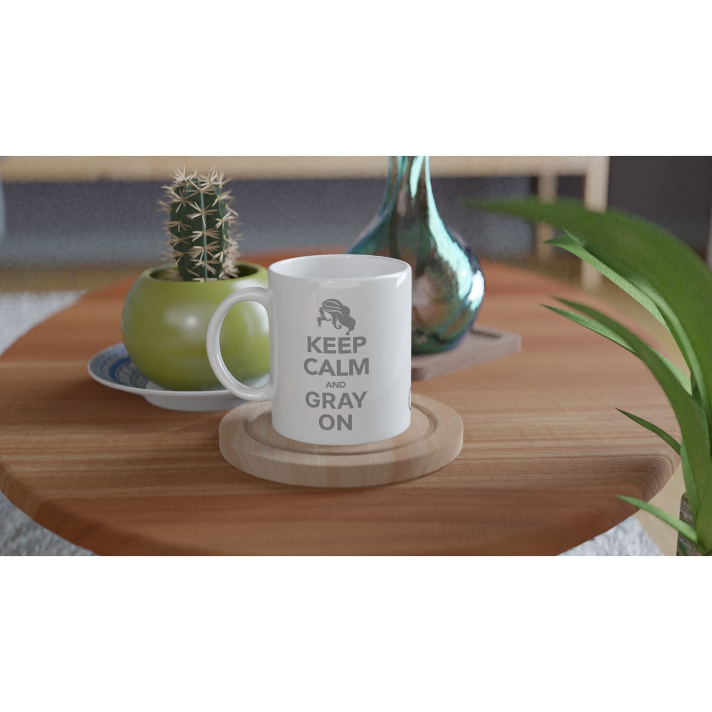 Keep Calm and Gray On - Caneca