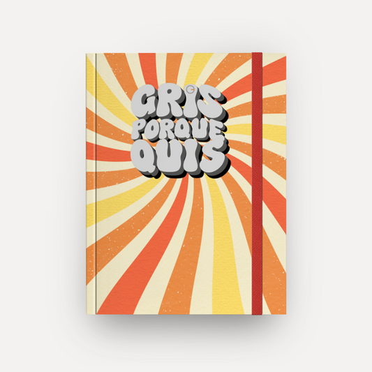 Gris porque Quis - Caderno sem espiral  (Frete Grátis)