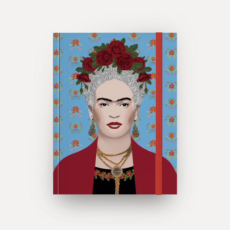 Caderno Frida Gris sem espiral  (Frete Grátis)