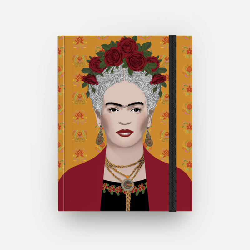 Caderno Frida Gris sem espiral  (Frete Grátis)