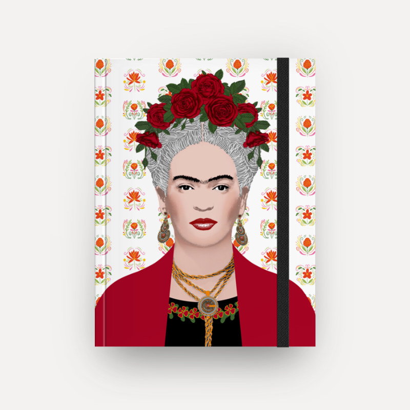 Caderno Frida Gris sem espiral  (Frete Grátis)