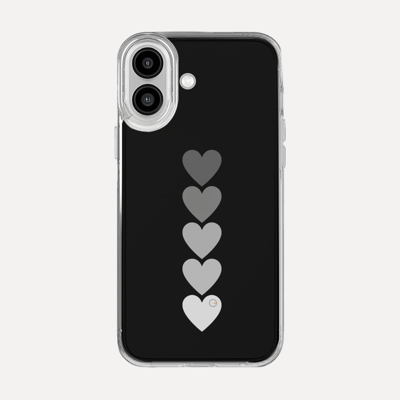 GRAY HEARTS - Capinha de celular