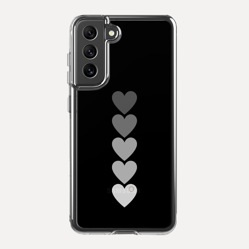 GRAY HEARTS - Capinha de celular