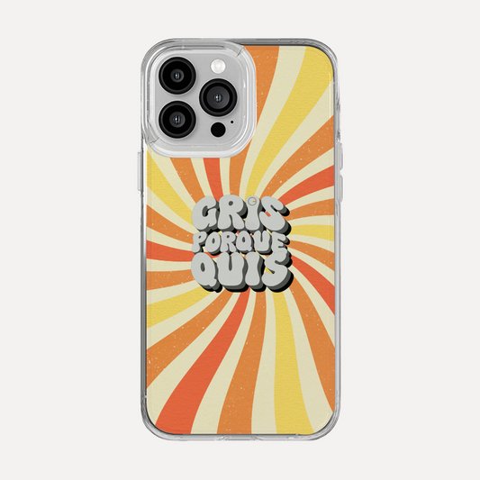 Gris porque Quis - Capinha de celular (Frete Grátis)