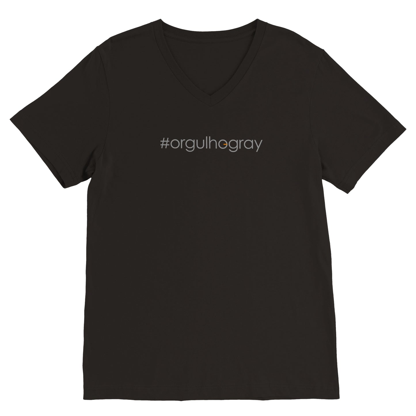 #orgullhogray - Camiseta premium com gola V