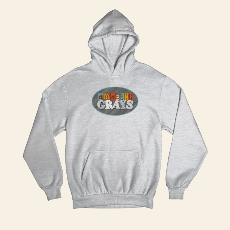Amazing Grays - Moletom canguru com capuz (Frete Grátis)