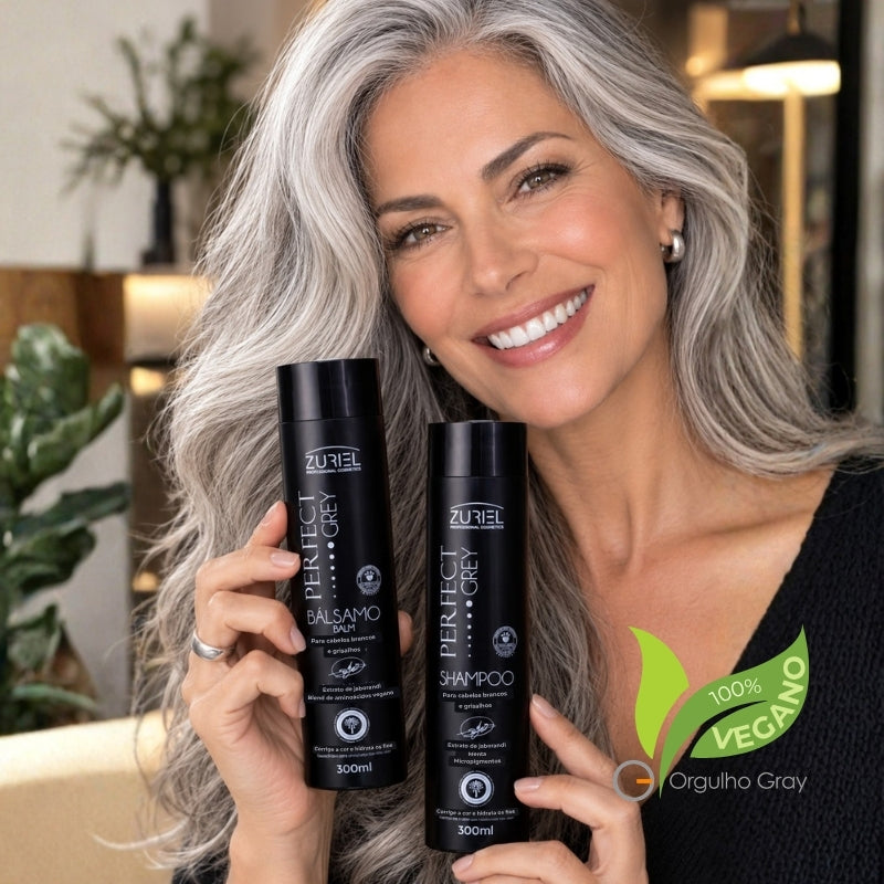 PERFECT GREY - KIT Shampoo e bálsamo matizadores